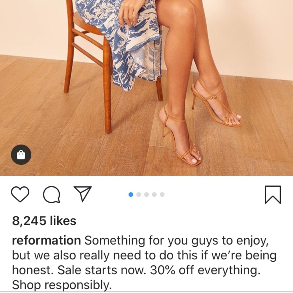 30% off reformation right now!